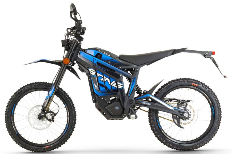 Talaria sting r road legal in blue color